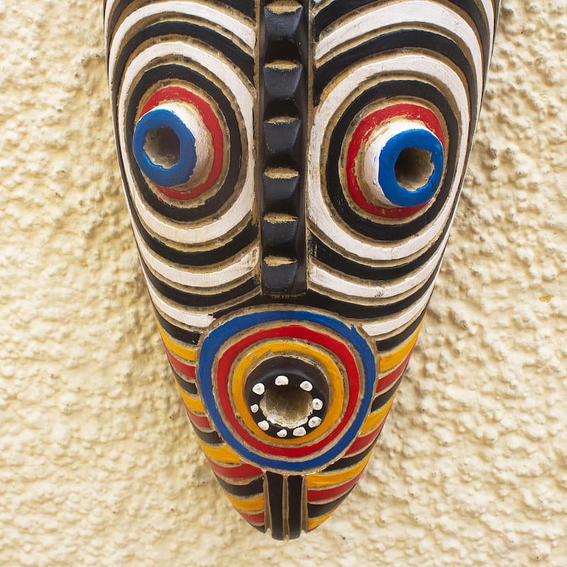 Novica Handmade Dinpa African Wood Mask