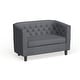 preview thumbnail 41 of 55, Silver Orchid Greta Upholstered Loveseat Gray