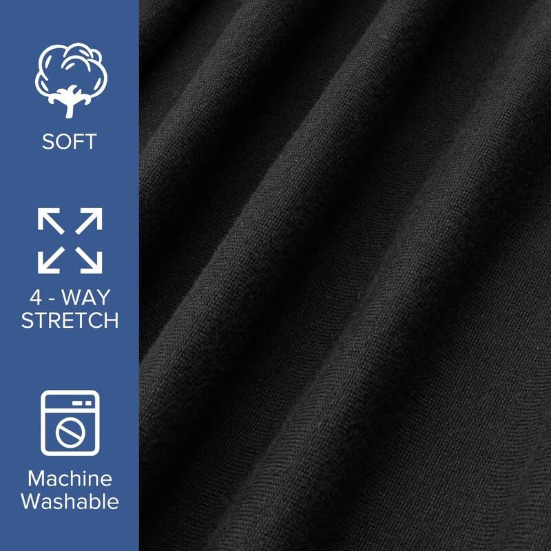 HIgh Stretch Jersey Knit Wrap Around Box Spring Cover