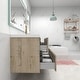 preview thumbnail 30 of 39, Selina 60" Wall Mounted Vanity with Single Sink on the Right