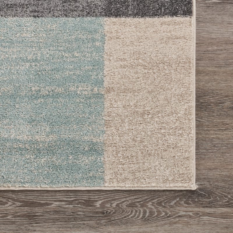 Sevita Multicolored Modern Color Block Area Rug