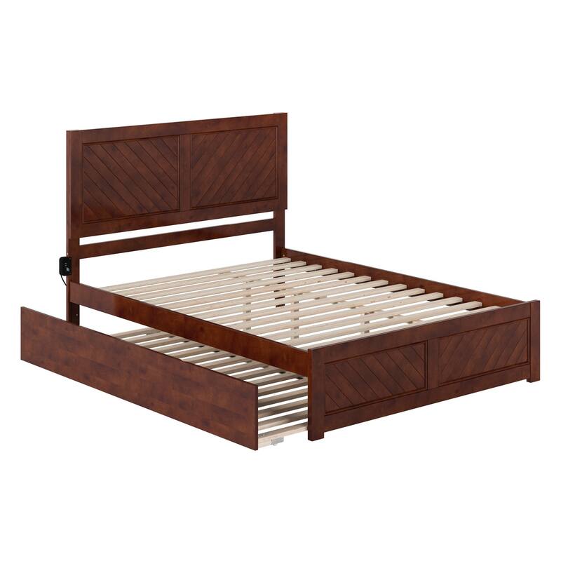 AFI, Canyon Platform Bed with Matching Footboard & Trundle