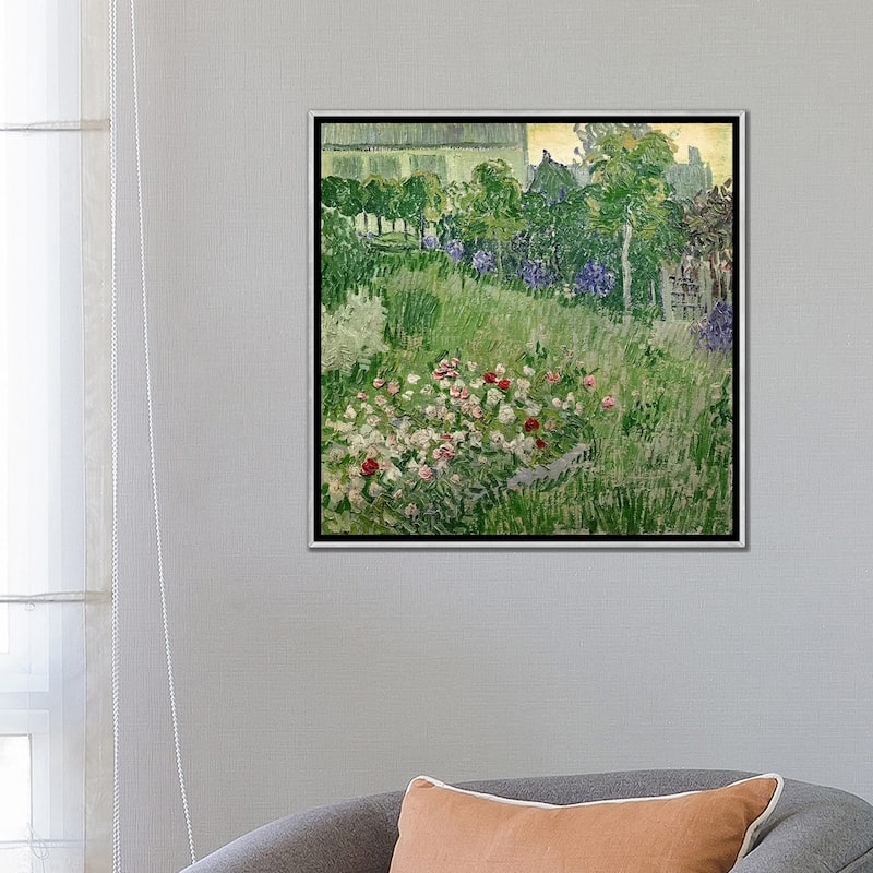 iCanvas "Daubigny's garden, 1890 " by Vincent van Gogh Framed