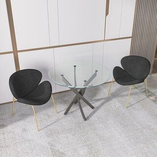 Round Glass And Chrome Dining Table - Bed Bath & Beyond - 36067908