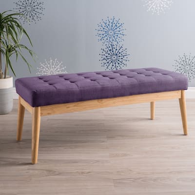 Modern Bench with Tufted Cushionon,Space-Saving Solution for Apartments