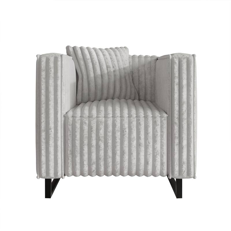 CraftPorch Mid Century Modern 3- Pieces Upholstered Living Room Set