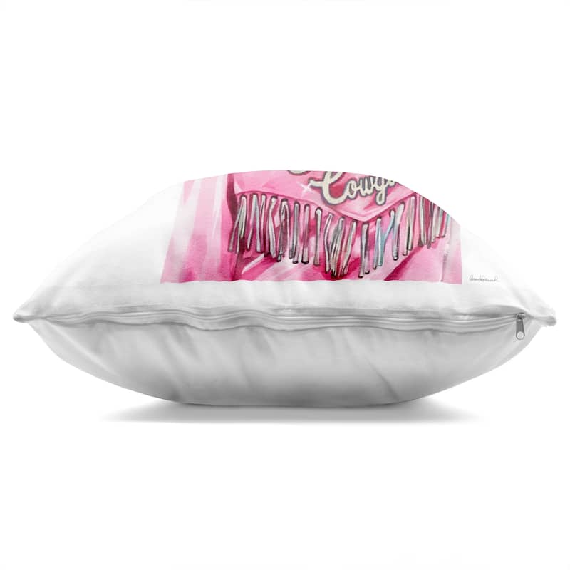 Stupell Pink Disco Cowgirl Decorative Printed Throw Pillow Design by Amanda Greenwood