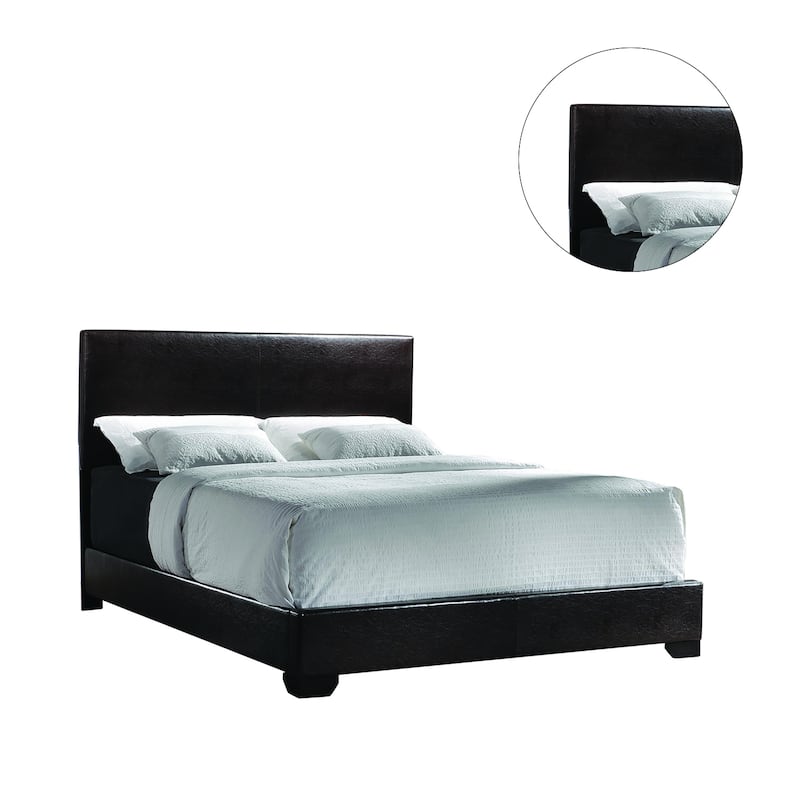 Faux Leather Upholstered Bed