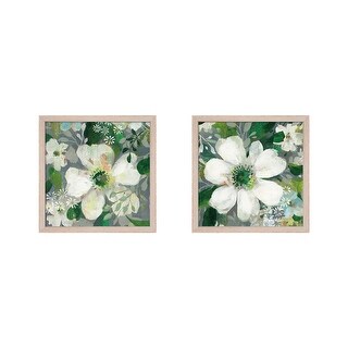 Danhui Nai 'Anemone and Friends' Framed Art (Set of 2)
