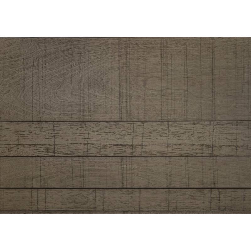 Full Size Wood Panel Bed with Planked Headboard and Rustic Style