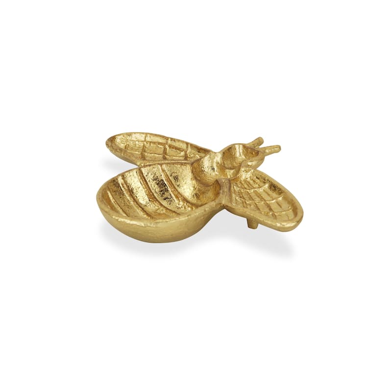 Black Cast Iron Bumble Bee Decor Piece