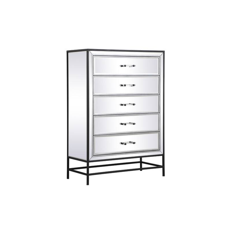 Modern Mirrored End Table