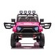 preview thumbnail 10 of 29, 24V 2-Seater Ride-On Truck Car with 4WD Motors, 2.4G Remote Control, Soft Start, and LED Lights, Toys Gifts