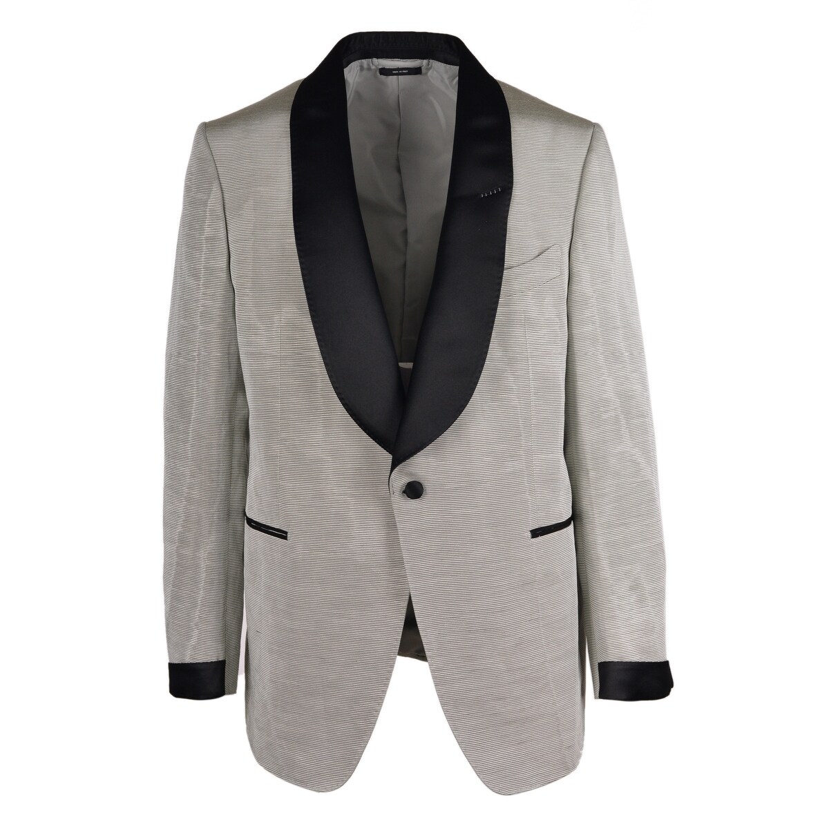 Tom Ford Mens Silver Moire Shelton Cocktail Jacket 46 Overstock 27592526 The blazer features peak lapels, front buttons and a royal blue shade. tom ford mens silver moire shelton cocktail jacket 46