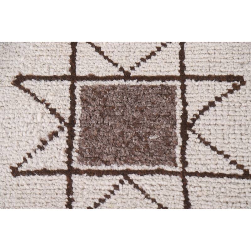 Anatolian Turkish Runner Rug Handmade Geometric Wool Carpet - 3'2"x 11'7"