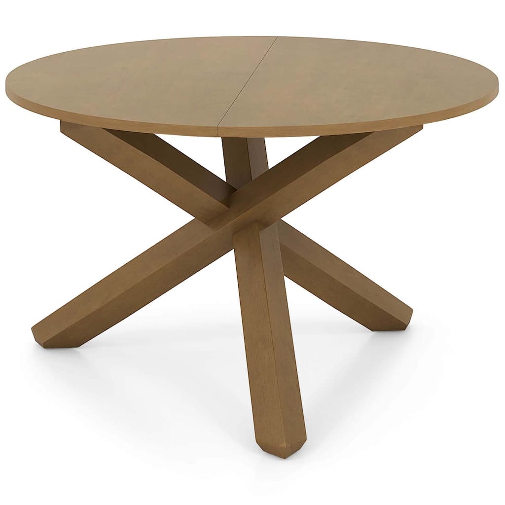 Costway 47" Round Dining Table with Solid Acacia Wood Legs for 4-6 - See Details