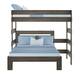 Max and Lily Farmhouse Twin over Queen L Shaped Bunk Bed