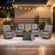 Option Grey Wicker Gray Cushion