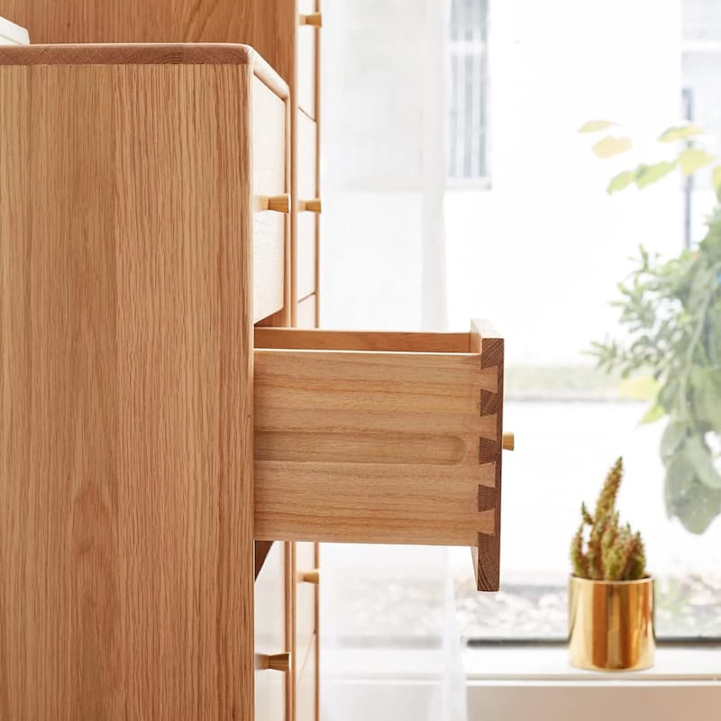 Bedside Table Storage Cabinet Freestanding Corner Cabinets With 4 Drawers For Living Room Dining Room Bedroom