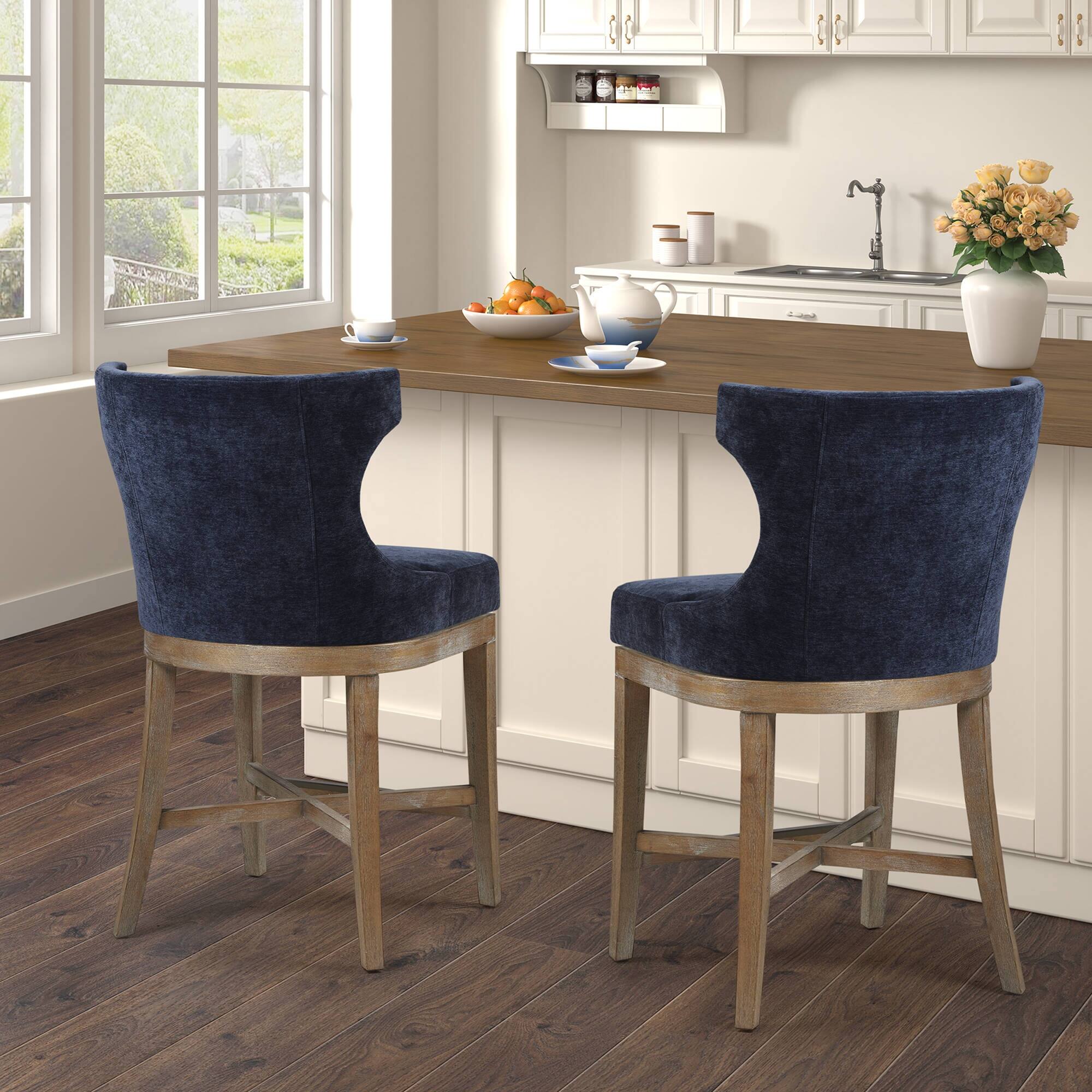 Madison Park Fillmore Counter Stool With 360 degree Swivel Seat