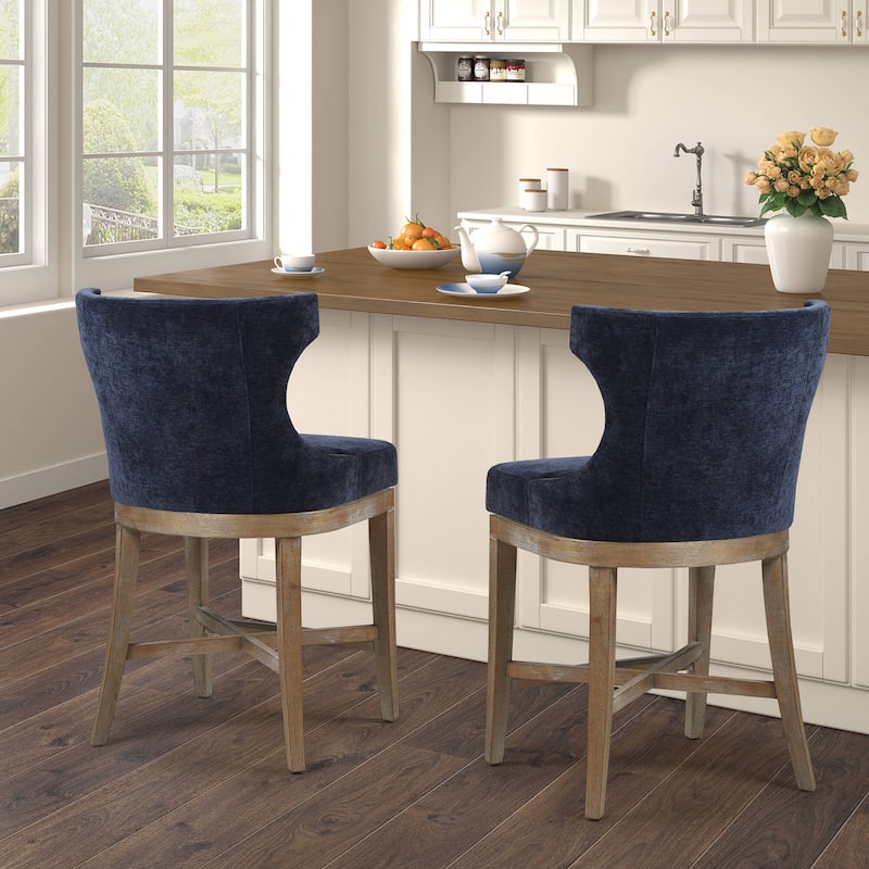Madison Park Carson Counter Stool With 360 degree Swivel Seat