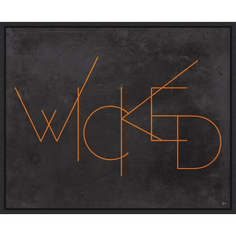 Amanti Art Haunted III Wicked Framed Canvas Wall Art