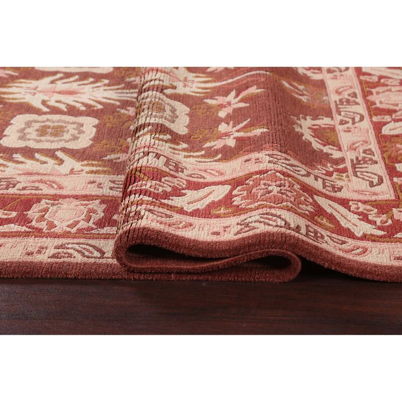 Nepalese Vegetable Dye Oriental Area Rug Hand-knotted Wool Carpet - 5'0" x 8'6"