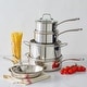 preview thumbnail 19 of 23, Martha Stewart Castelle 10 Piece Stainless Steel Cookware Set