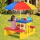 preview thumbnail 2 of 8, Costway Kids Picnic Table Set W/Removable Umbrella Indoor Outdoor - See details