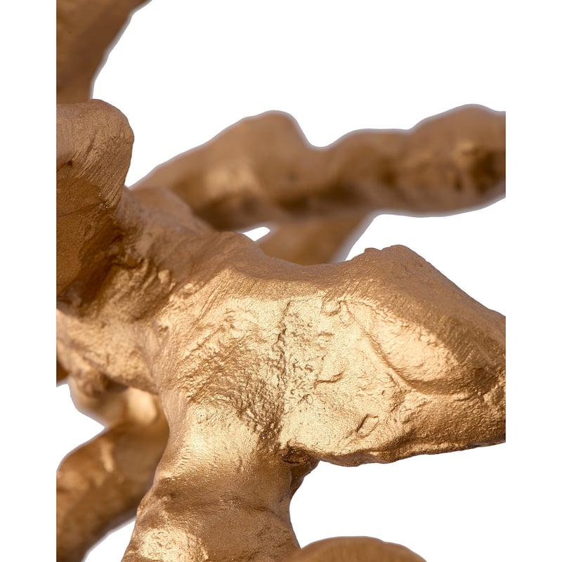 Candle Holder Apple Tree Gold S
