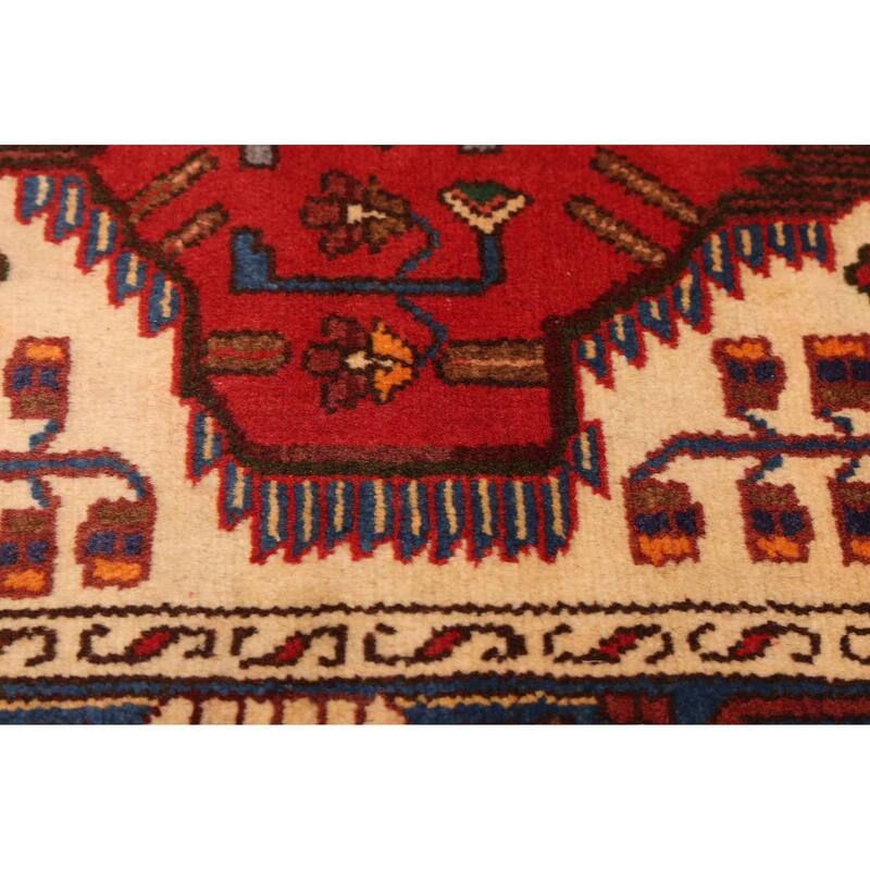 ECARPETGALLERY Hand-knotted Anadol Red Wool Rug - 3'6 x 4'9