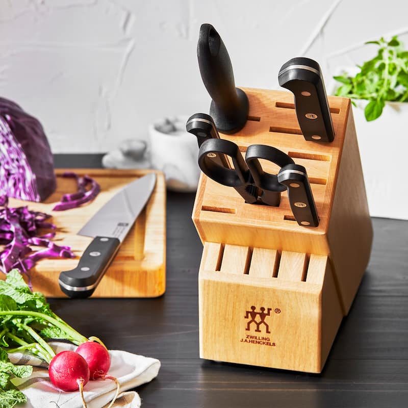 ZWILLING Gourmet 7-pc Knife Block Set - Black