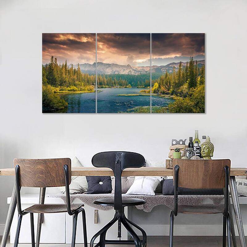 Lake Landscape Canvas Wall Art