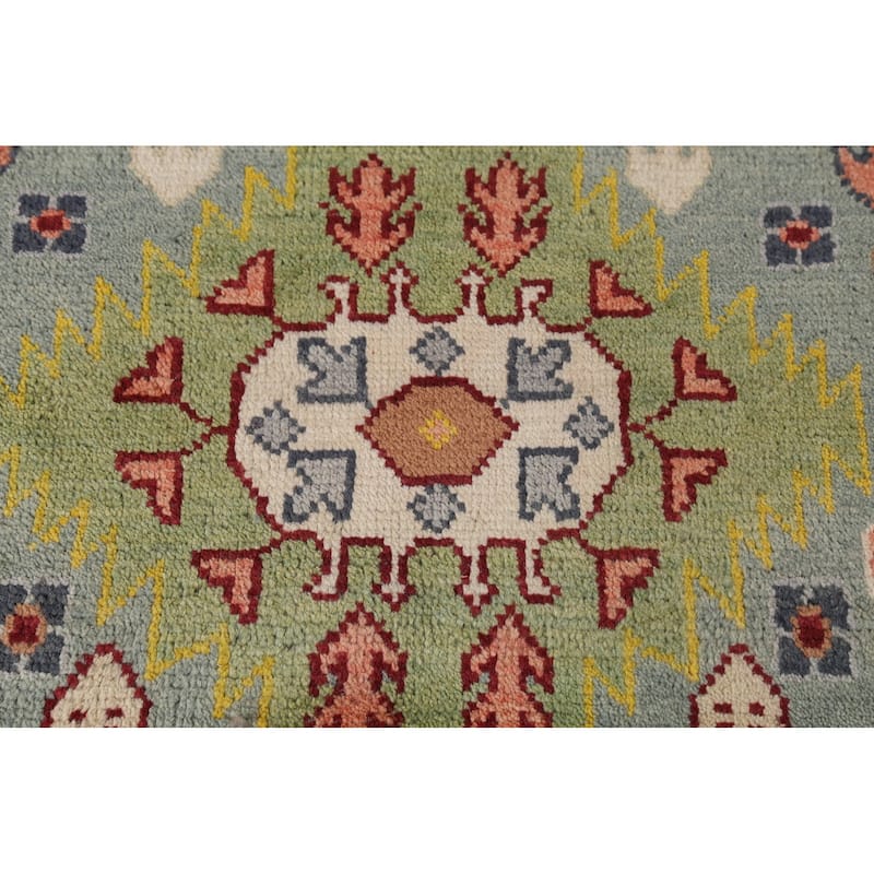 Geometric Heriz Serapi Oriental Area Rug Handmade Wool Carpet - 7'11"x 9'11"