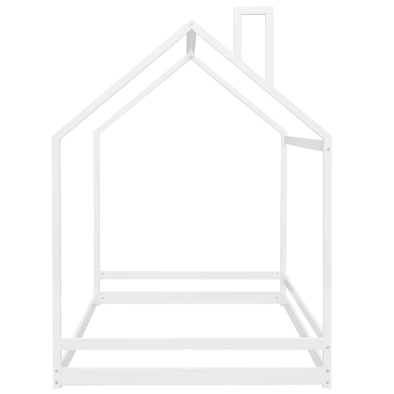 Full House Bed with Roof Design, Safe and Fun Sleeping Space for Kids