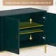 preview thumbnail 9 of 51, Clihome 3 Door Glossy Media Storage Sideboard Accent Cabinet