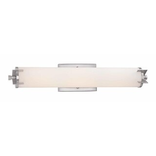 Designers Fountain Aristo 1-Light White Modern/Contemporary Vanity Light Bar Designers Fountain Aristo 1-Light White Modern/Contemporary Vanity Light Bar