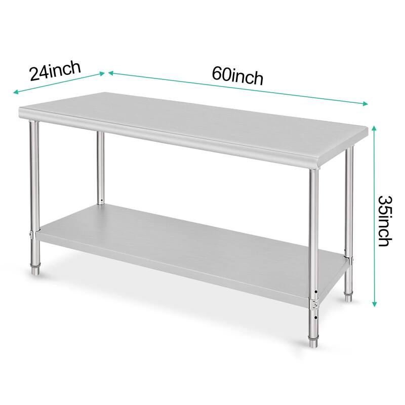 Stainless Steel Worktable, Commercial Workstation