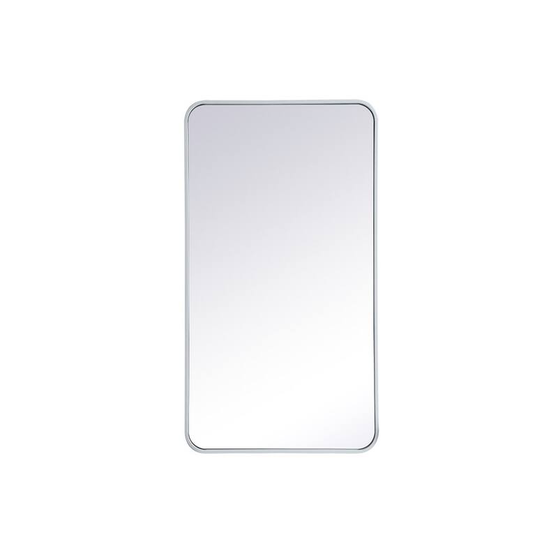 Ezra Soft Corner Metal Rectangular Mirror