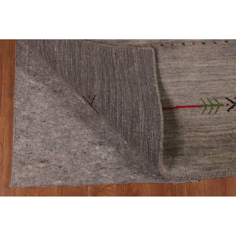 Gabbeh Oriental Area Rug Hand-Knotted Bedroom Wool Carpet - 5'0"x 7'11"