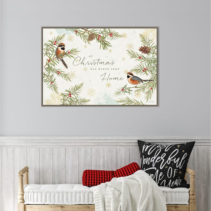 Christmas Tradition I by Katie Pertiet Framed Canvas Wall Art