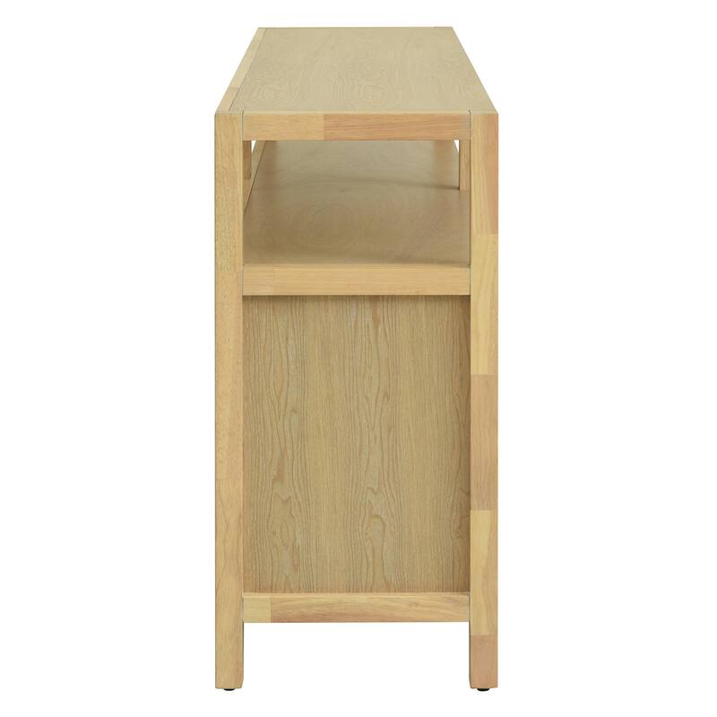 Bohemian Style Rattan Buffet Storage Cabinet