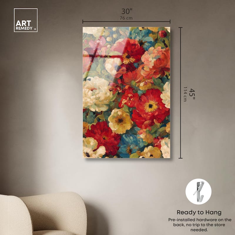 Garden Tapestries II Acrylic by Art Remedy, Ready to Hang