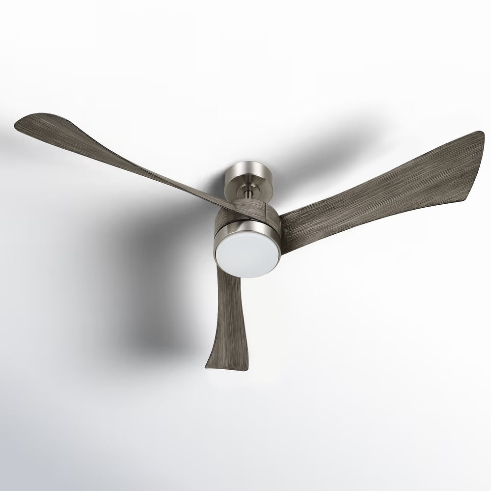 CO-Z 54" 3 -Blade Color-Changing LED Large Room Ceiling Fan With Light and Remote