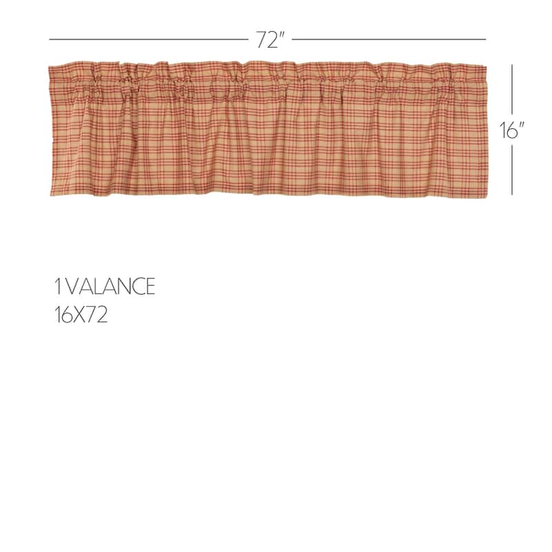 Sawyer Mill Plaid Valance - Denim Blue/Soft White - 16x72