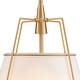 preview thumbnail 34 of 91, Mid Century 4-Light Conical Fabric Shade Lantern Pendant Ambient Light