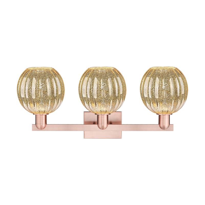 Innovations Lighting Downtown Urban - Preston - 3 Light 26" Globe Shade Bath Vanity Light