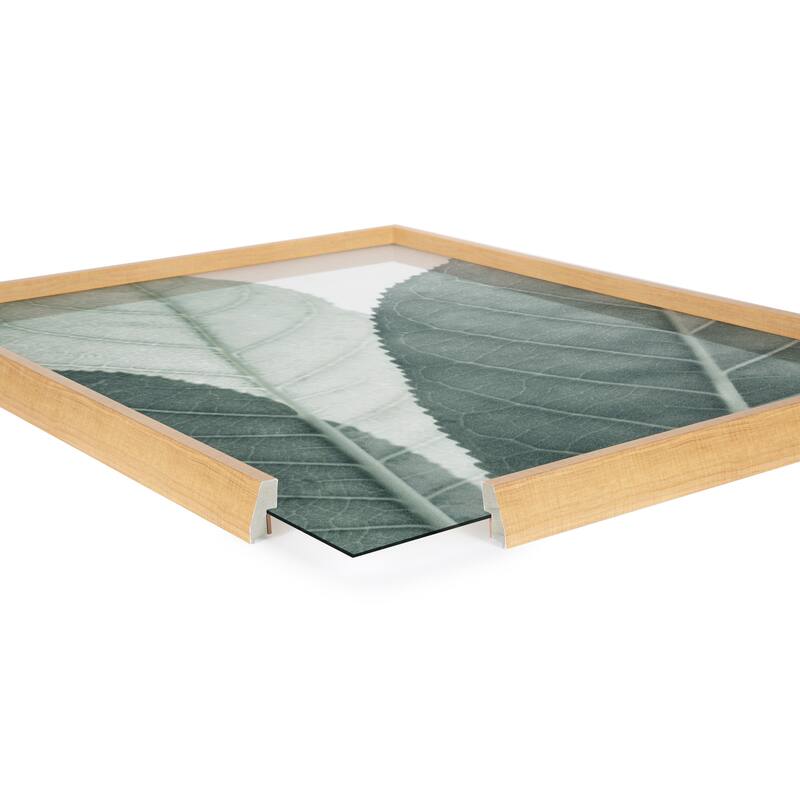 Kate and Laurel Blake Leaf 3 Printed Glass by Creative Bunch Studio