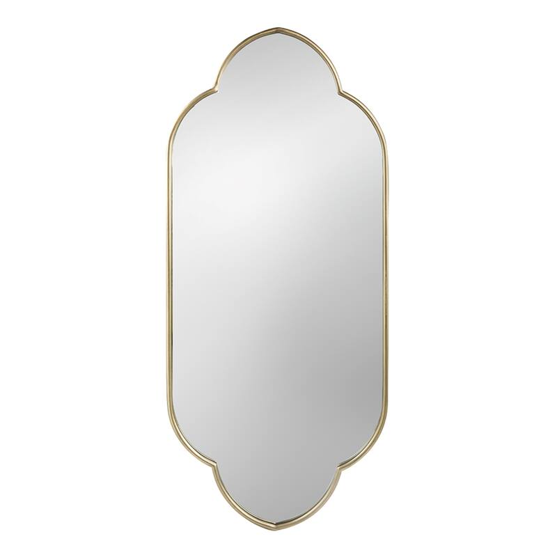 Curved Edge Wall Mirror - 48" - Champagne Gold