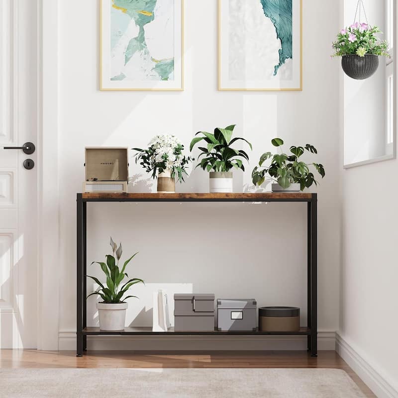 39.4" Behind Couch Table, Narrow Sofa Table